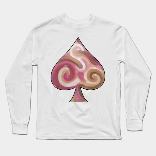 Proud Aces: Bambi Lesbian Long Sleeve T-Shirt by Bestiary Artistry